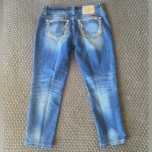 Miss Me Signature Ankle Skinny Denim Jeans in Sz 31